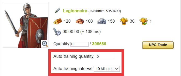 Auto Troops Interface 2