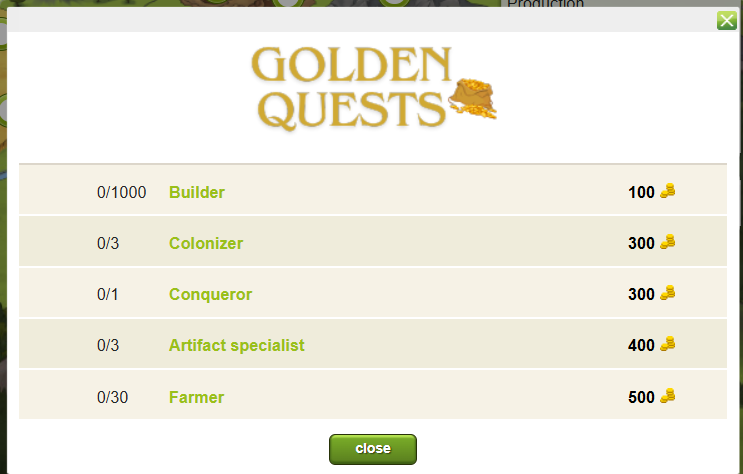 Golden Quests Overview